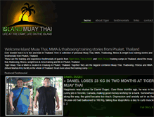Tablet Screenshot of islandmuaythai.com